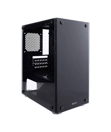 iShopping - Boost Wolf Mid Tower M-ATX Gaming PC Case Without Fan