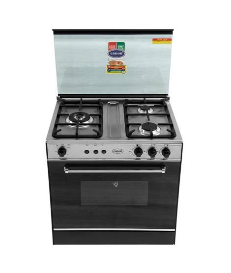 iShopping - Canon Glass Cooking Range Brass 3 Burner (C-273-GA)