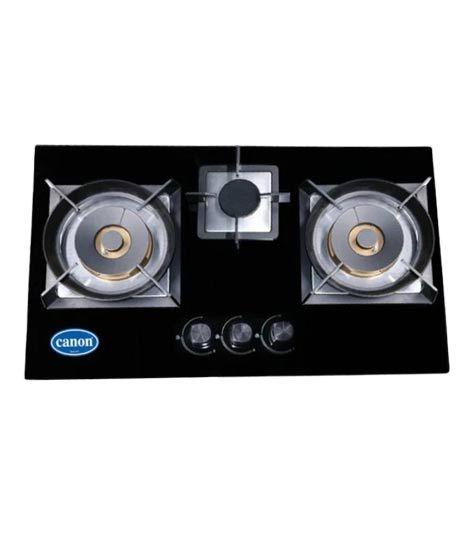 iShopping - Canon 3 Brass Burners Gas Hobs (CHK-222-G)