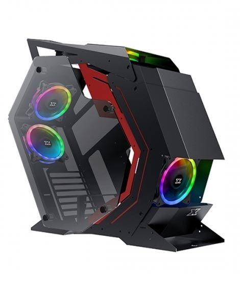 iShopping - Xigmatek Perseus Tempered Glass ARGB Mid Tower Gaming Case Black