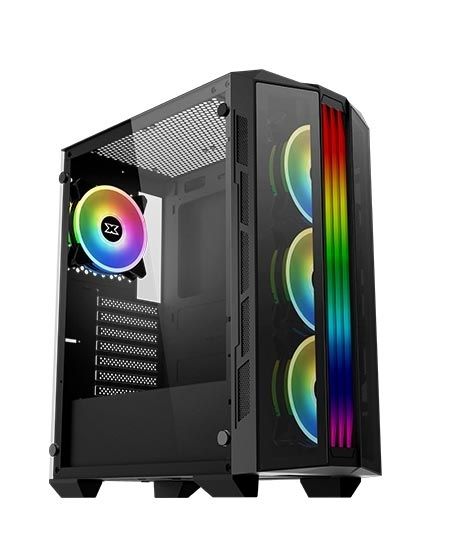 iShopping - Xigmatek Triple X Tempered Glass RGB Mid Tower Gaming Case