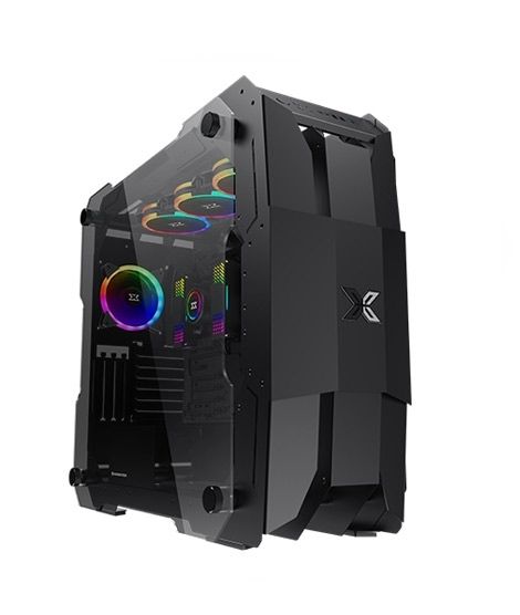 iShopping - Xigmatek X7 Tempered Glass ARGB Super Tower Gaming Case Black