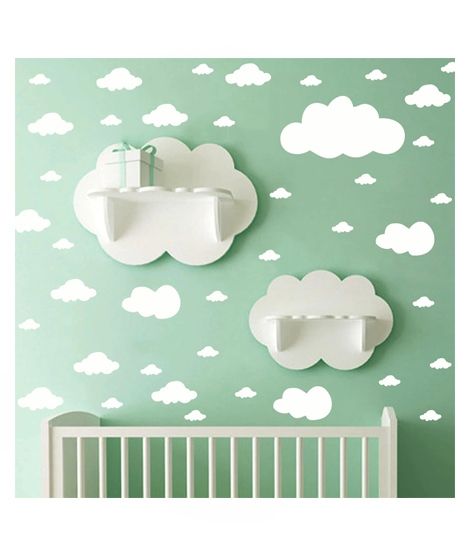 iShopping - Zain Sticker Cartoon Clouds Wall Stickers - 68pcs