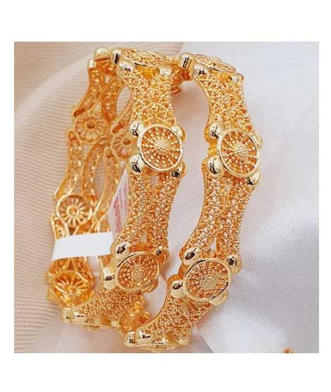 iShopping - Zamzam Gold Plated Kara Pair (0159)