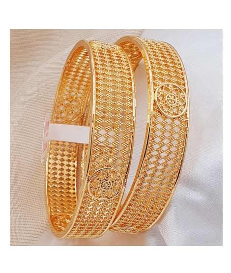 iShopping - Zamzam Gold Plated Kara Pair (0164)