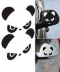 Wish Hub Pair Of Panda Stickers For Car Side Mirror Black