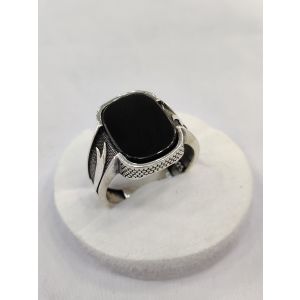 Gilgit Bazaar Aqeeq Stone Silver Ring (11)