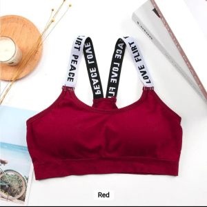 Rg Shop Artifical Sports Padedd Bra For Women-Maroon