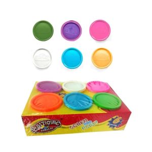 Planet X 6 Colors Big Play Dough Jars (PX-10418)