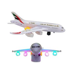 Planet X Emirates Airlines Airbus A380 Light & Sound Toy Plane (PX-10520)