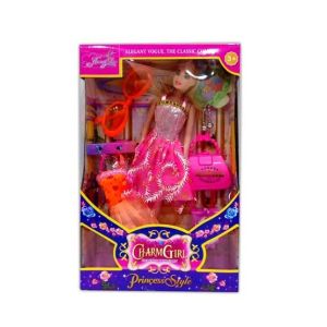 Planet X Charm Girl Fashion Doll Set with Accessories (PX-10524)