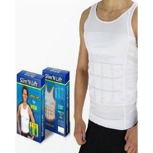 Shop Zone Slim N Lift Vest For Men White-3X-Large