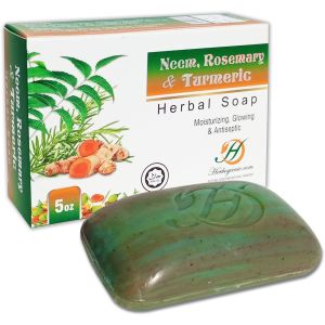 Herboganic Rosemary Neem & Turmeric Herbal Soap