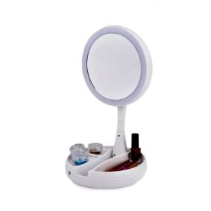 1link Pk Ring Shape Foldable LED Light Makeup Mirror