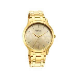 Titan Karishma Radiance Collection Analog Men's Watch - Golden (1825YM03)