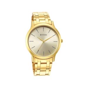 Titan Karishma Radiance Collection Analog Men's Watch - Golden (1825YM08)