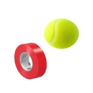 Afreeto Tennis Cricket Ball With With Red Tape