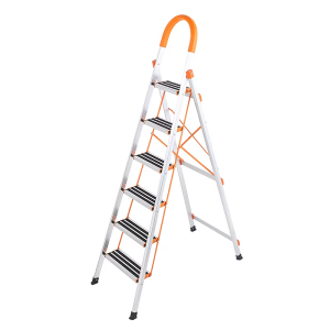 Promax Aluminium Folding Ladder Stool - 6 Step