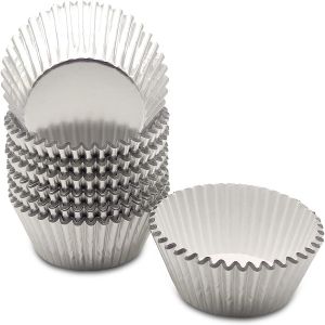 Promax Muffin Foil Silver Baking Cups - 100pcs