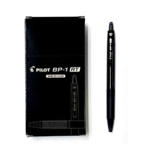 M Stationers Pilot BP-1 RT Grip Ball Pen - Black