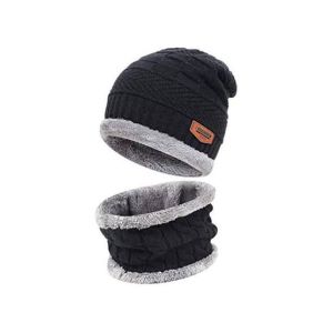 Afreeto Winter Cotton Beanie 2 Piece Cap