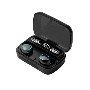 S.S Mart M10 TWS LED Display Bluetooth Earbuds Black