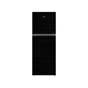 Haier E-Star Glass Door Freezer-On-Top Refrigerator 15 Cu Ft Black (HRF-538-EP)