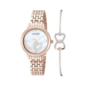 Armitron Women's Watch With Bracelet Gold (75/5663MPRGST)