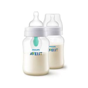 Philips Avent Anti Colic Baby Feeding Bottle With AirFree Vent Pack Of 2 (SCF813/24)