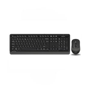 A4Tech 2.4G Optical Wireless Desktop Set Grey (FG1010S)