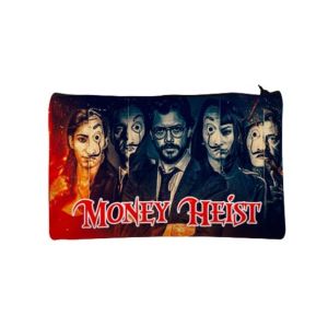 Traverse Money Heist Digitally Printed Pencil Pouch (T800)