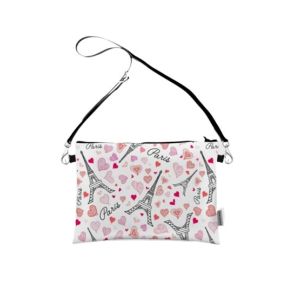 Traverse Paris Heart Printed Shoulder Strap Women's Bag (T489)