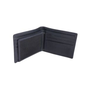 Afreeto Black Leather Wallet + 2 Leather Keychains