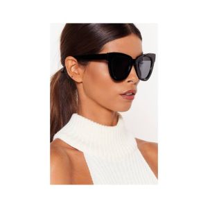 Afreeto Slim Square Frame Sunglasses Black