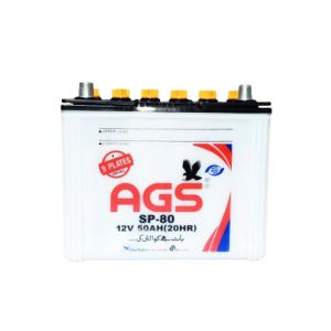 AGS 50Ah 12V Lead Acid Unsealed Car Battery (SP-80)