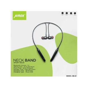 Airox Wireless Neckband Black (NB-41)