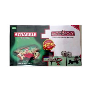 M Toys 2-in-1 Monopoly And Scrabble Board Games