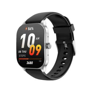 Amazfit Pop 3S Smart Watch-Black &amp; Silver