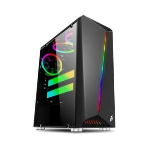 1st player R3 Rainbow ATX Mid-Tower Gaming Case Without Fans Black