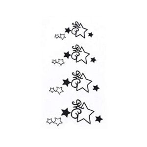 M.Mart Star Design Temporary Flash Tattoo Sticker