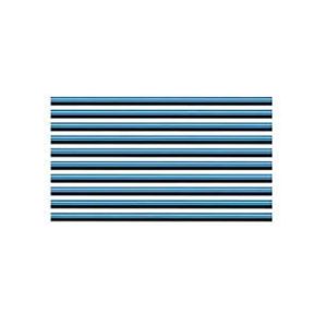 M.Mart Car AC U Shape Moulding Decorative Strips Blue Pack Of 10