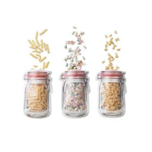 M.Mart Reusable Ziplock Jar Bags - Pack of 3