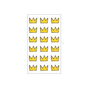 M.Mart 3d Crown Cartoon Design Temporary Tattoo Sticker