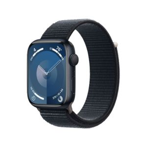 Apple Watch Series 9 Midnight Aluminum Case With Sport Loop-GPS-45 mm-Midnight