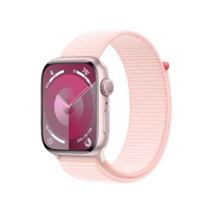 Apple Watch Series 9 Pink Aluminum Case With Sport Loop-GPS-45 mm-Pink