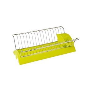 Premier Home Chrome Dish Drainer - Lime Green (509697)