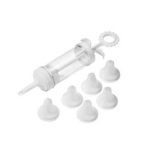 Premier Home Plastic Decorating Cake Set With 6 Nozzles - White (806319)