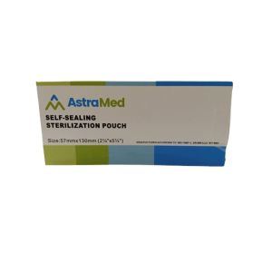 Astramed Self Sealing Sterilization Pouches 200Pcs - 57mm x 130mm