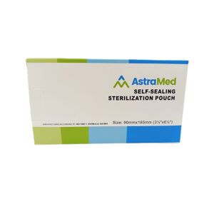 Astramed Self Sealing Sterilization Pouches 200Pcs - 90mm x 165mm