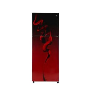 PEL InverterOn Flat Glass Door Freezer-on-top Refrigerator 12 Cu Ft (PRINVOGD-6460)-Maroon Blaze